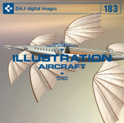 素材集 DAJ183 ILLUSTRATION / AIRCRAFT 【イラストシリーズ〜飛行機】
